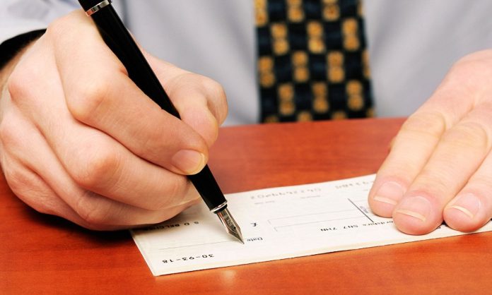 Cheque payment rules